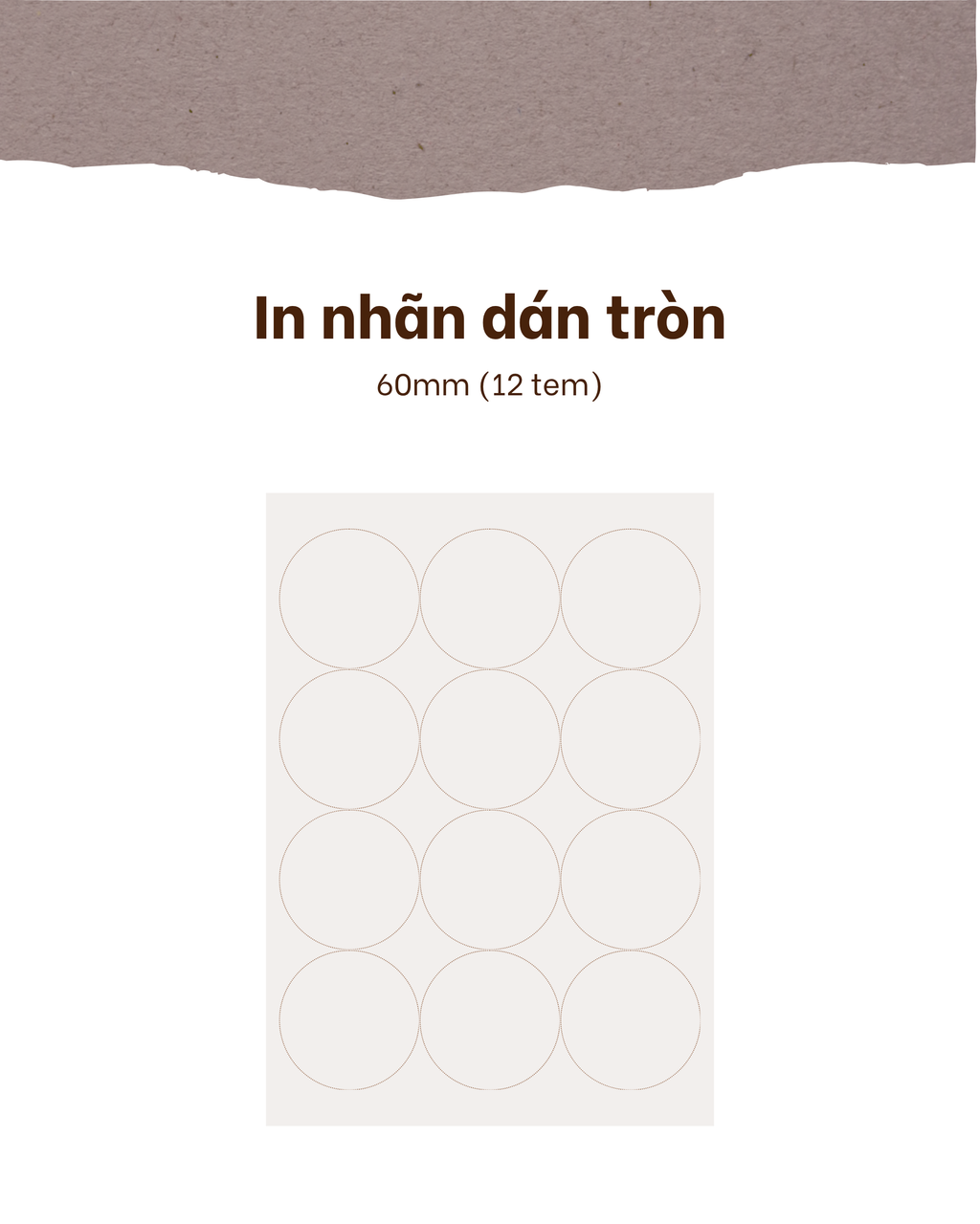 In nhãn dán tròn
